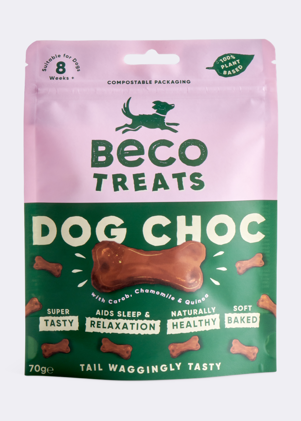 Beco Carob Chocolate Dog Treats 70g