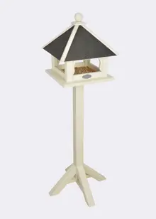 Fresstanding Wooden Bird Table 39x132cm Cream