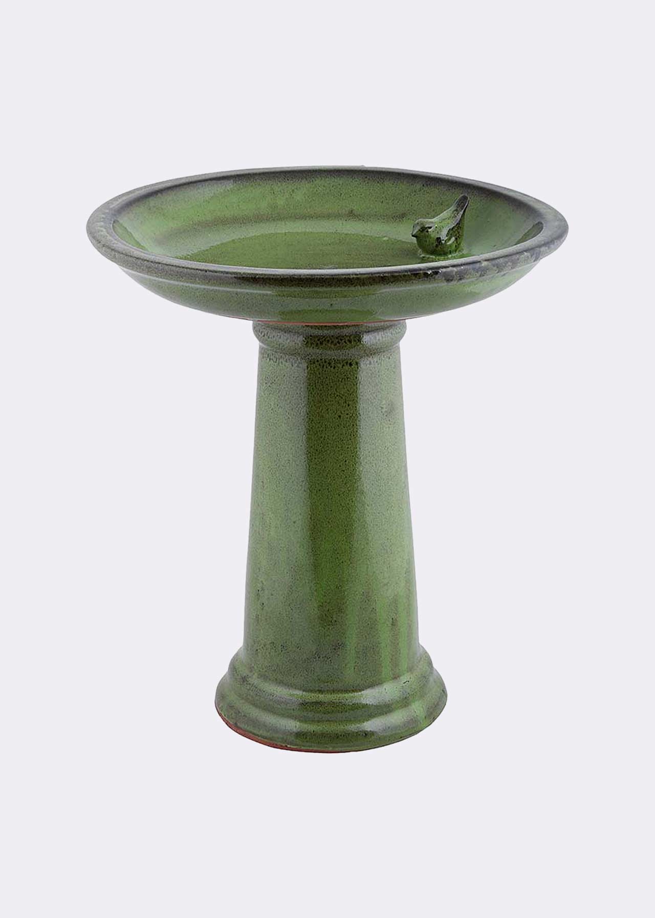 Ceramic Green Bird Bath On Pedestal Dobbies Garden Centres