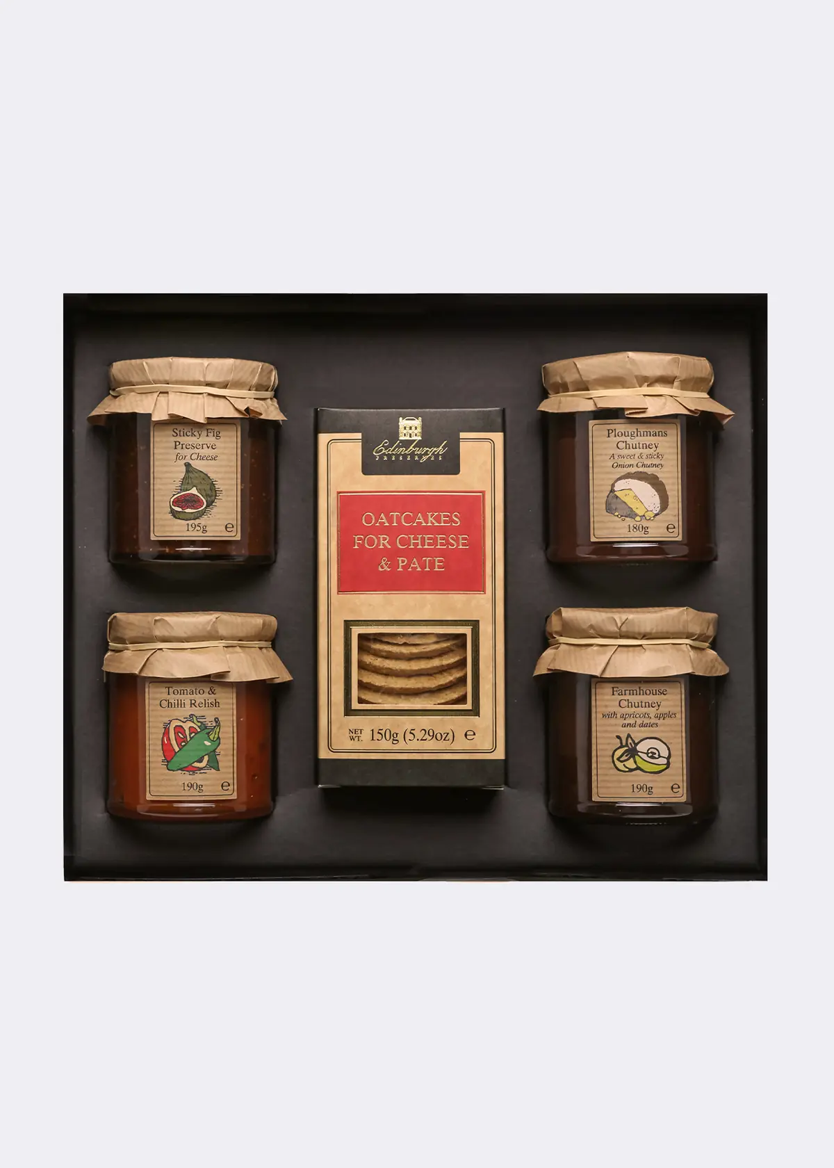 A photo of Edinburgh Preserves Cheese Lovers Preserves Gift Set