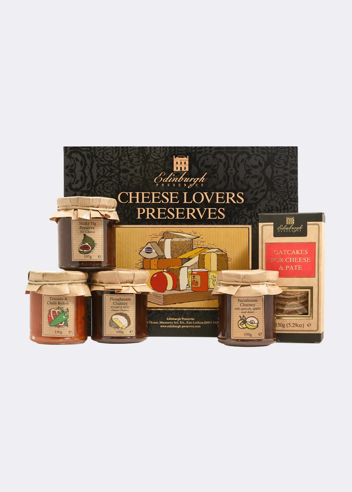 A photo of Edinburgh Preserves Cheese Lovers Preserves Gift Set