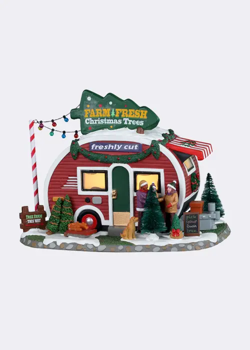 A photo of Lemax Farm Fresh Christmas Trees Light-Up Model