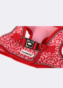 Doodlebone Snappy Harness Ruby Leopard 4