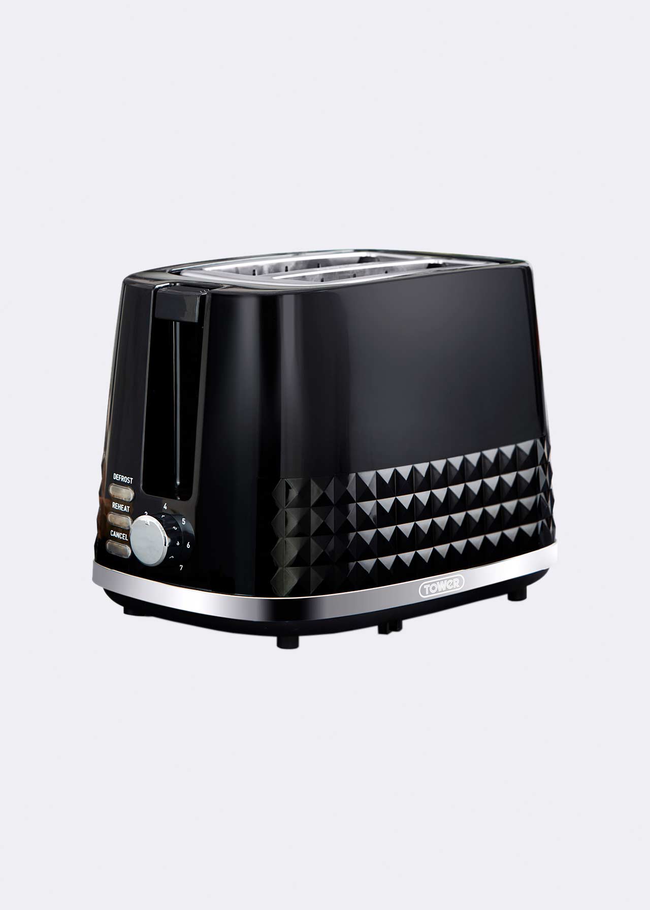 Tower Solitaire 2 Slice Toaster Black