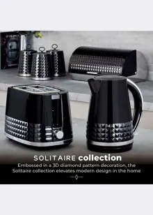 Tower Solitaire 2 Slice Toaster Black
