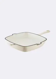 Cast Iron Grill Pan 26cm Cream