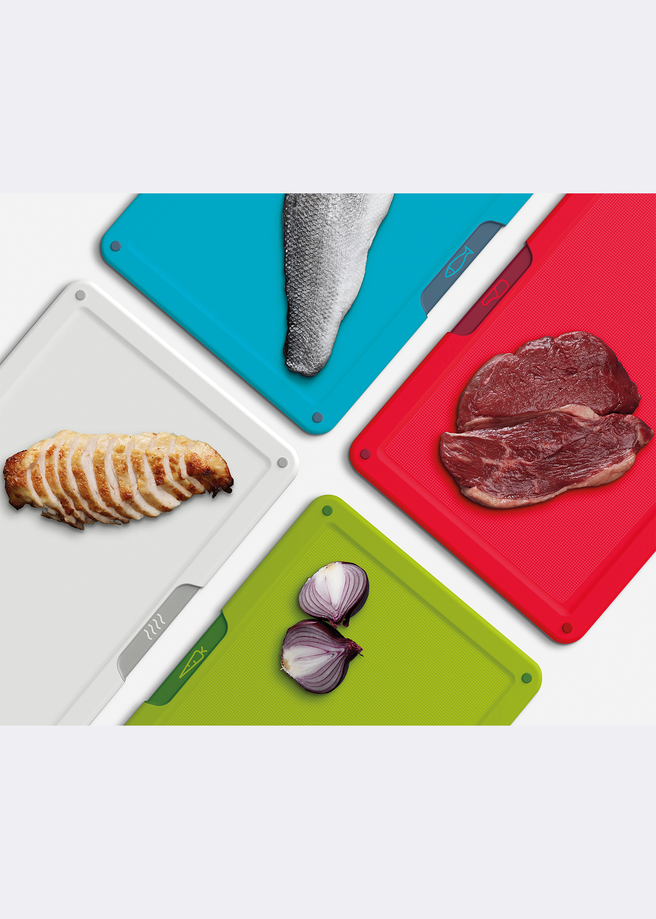 Icon 4 Piece Chopping Board Set