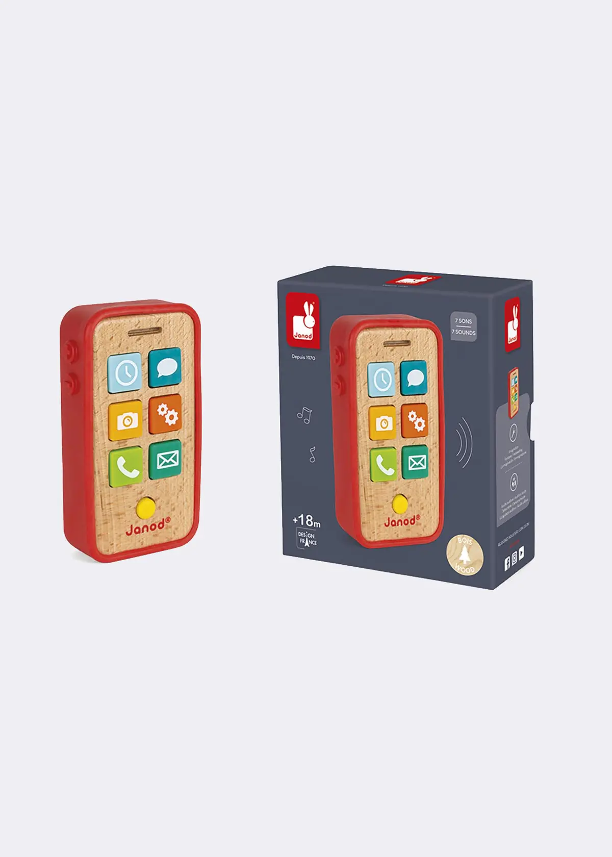 A photo of Wooden Sound Telephone Toy