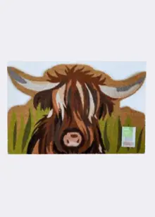 Highland Cow Doormat 45x75cm