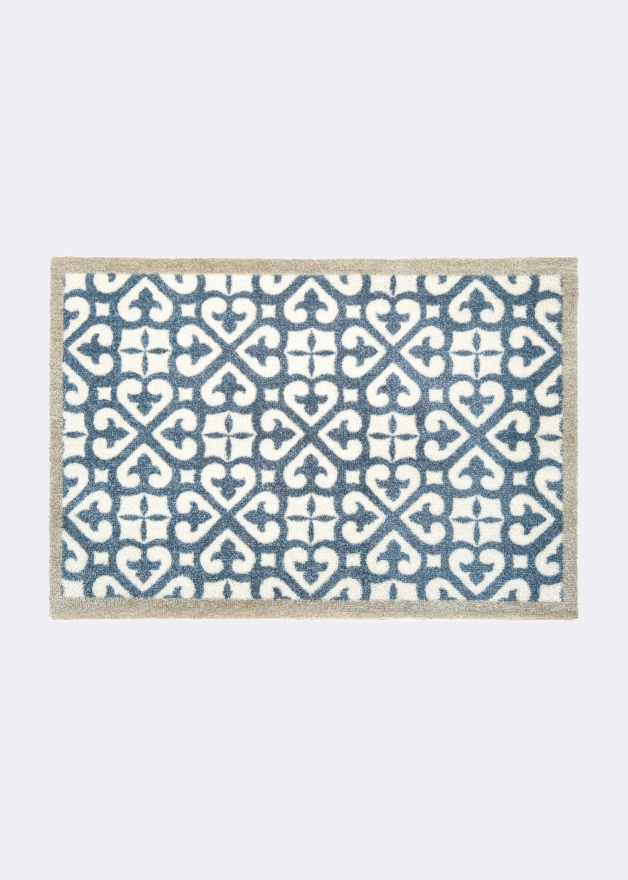 Dobbies Harlequin Tile Indoor Mat 50x75cm Blue