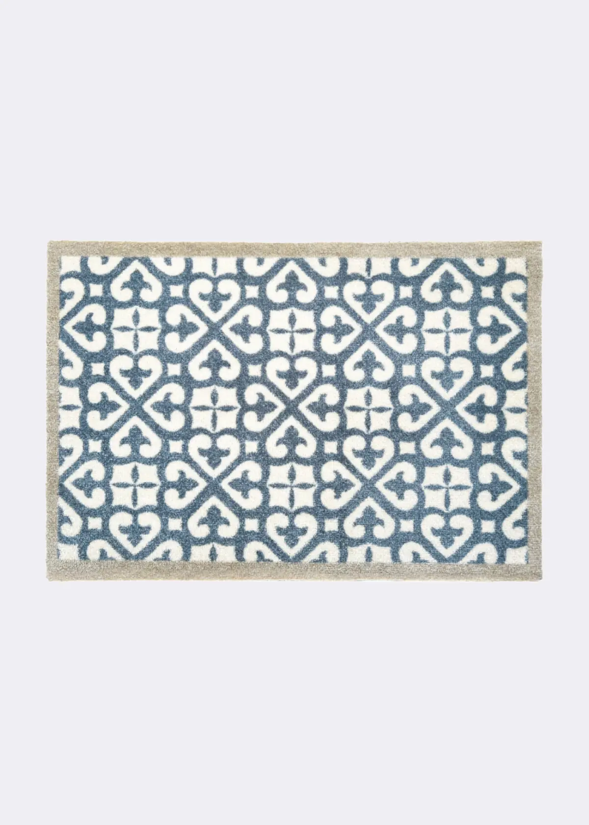 A photo of Dobbies Harlequin Tile Indoor Mat 50x75cm Blue