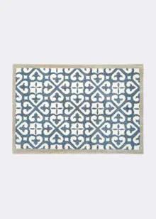 Dobbies Harlequin Tile Indoor Mat 50x75cm Blue