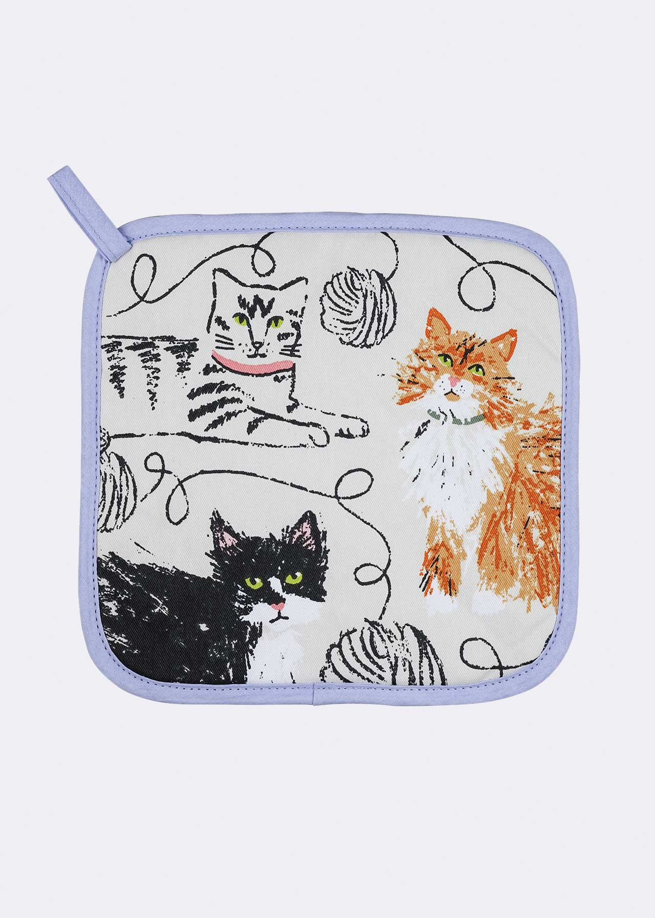 Feline Friends Cotton Pot Mat