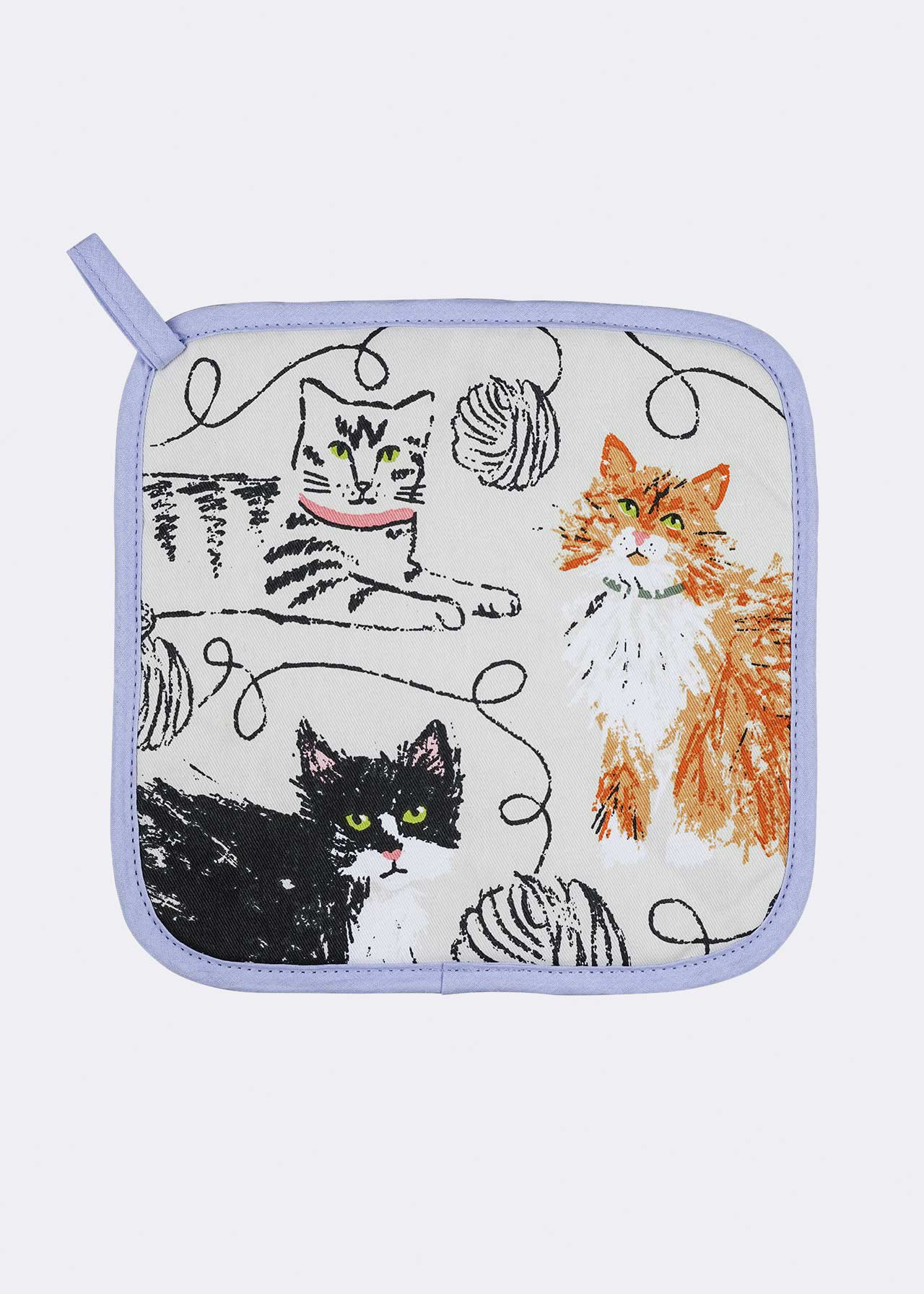 Feline Friends Cotton Pot Mat