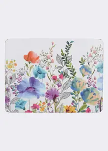Pack of 4 Meadow Floral Placemats 20x23cm