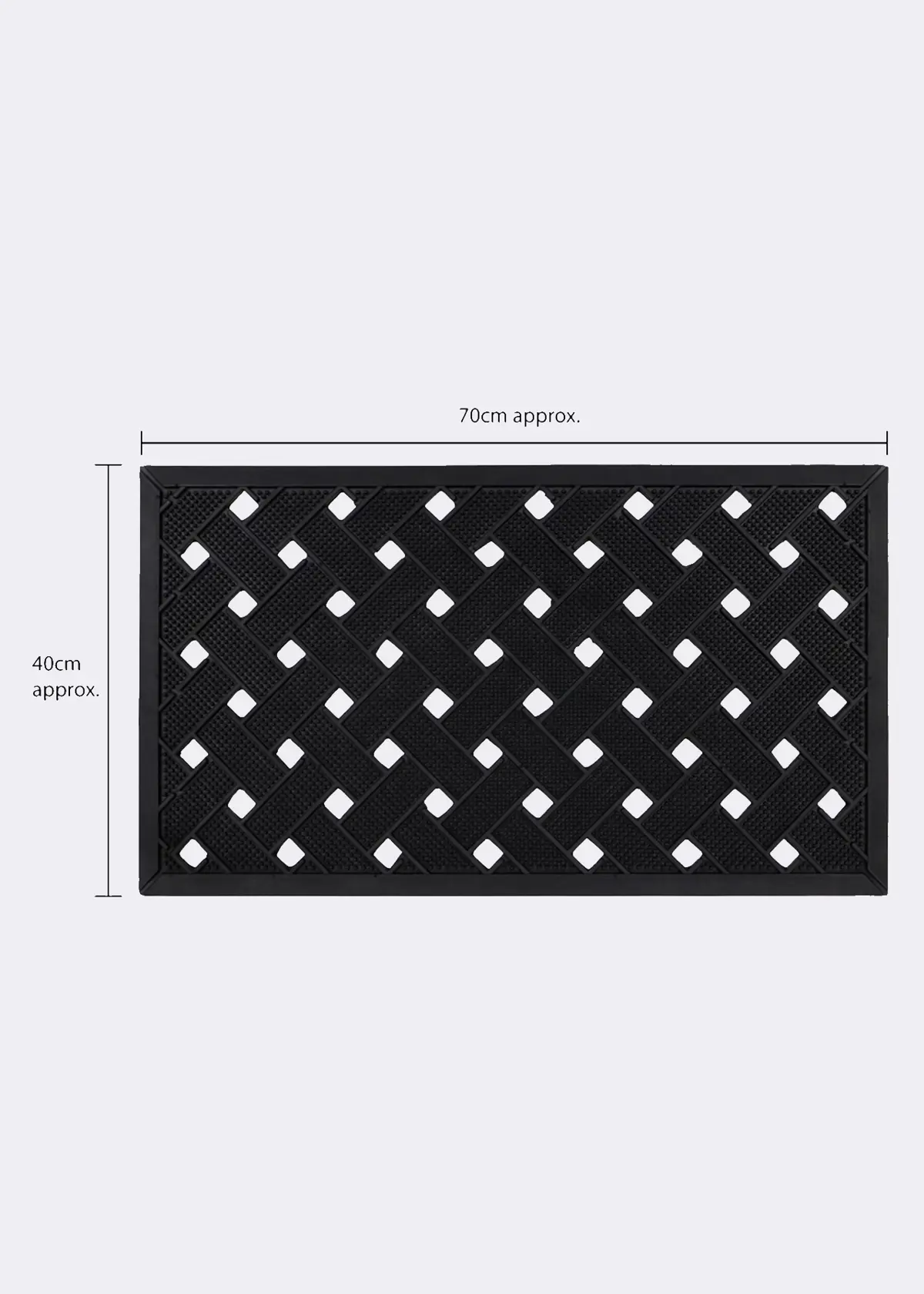 A photo of Lattice Rubber Door Mat 40x70cm