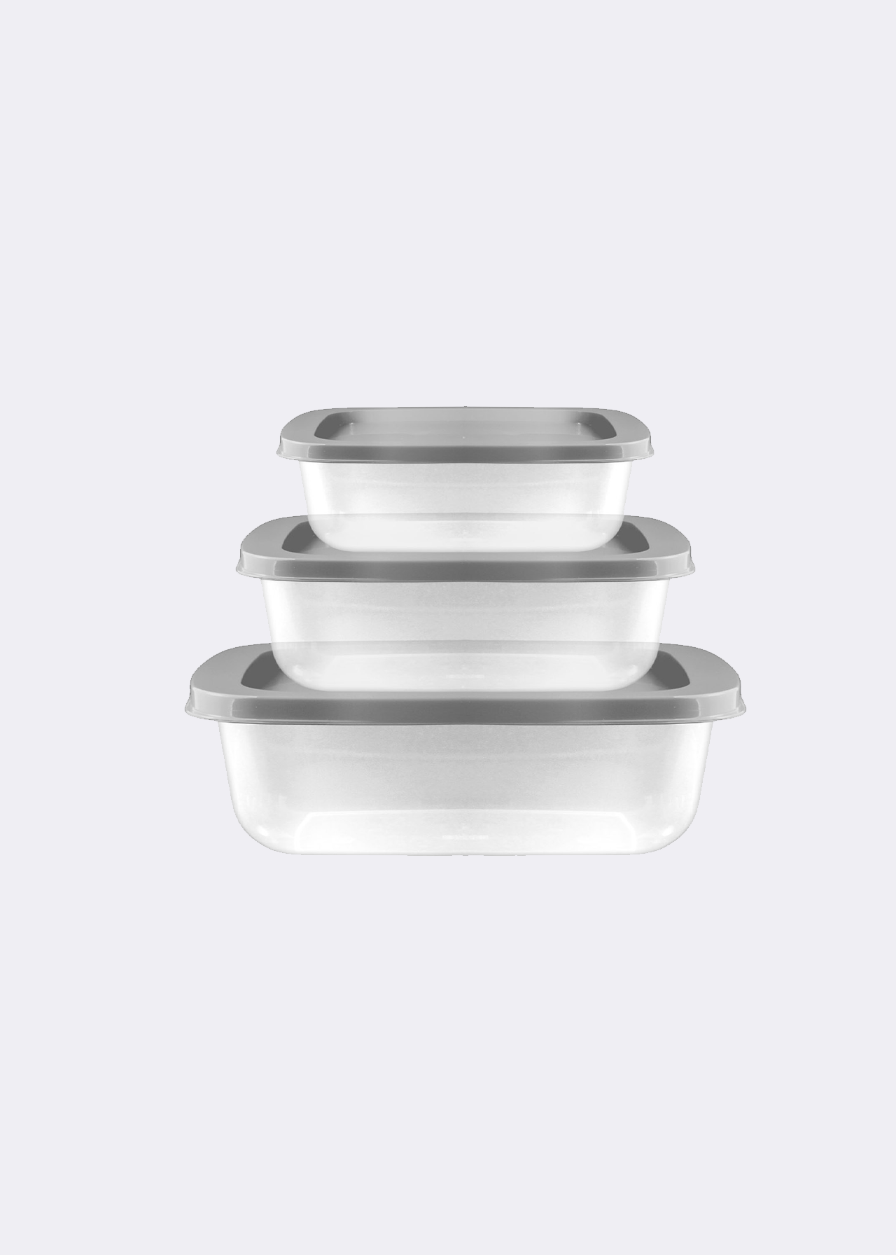 Set of 3 Nestable Containers
