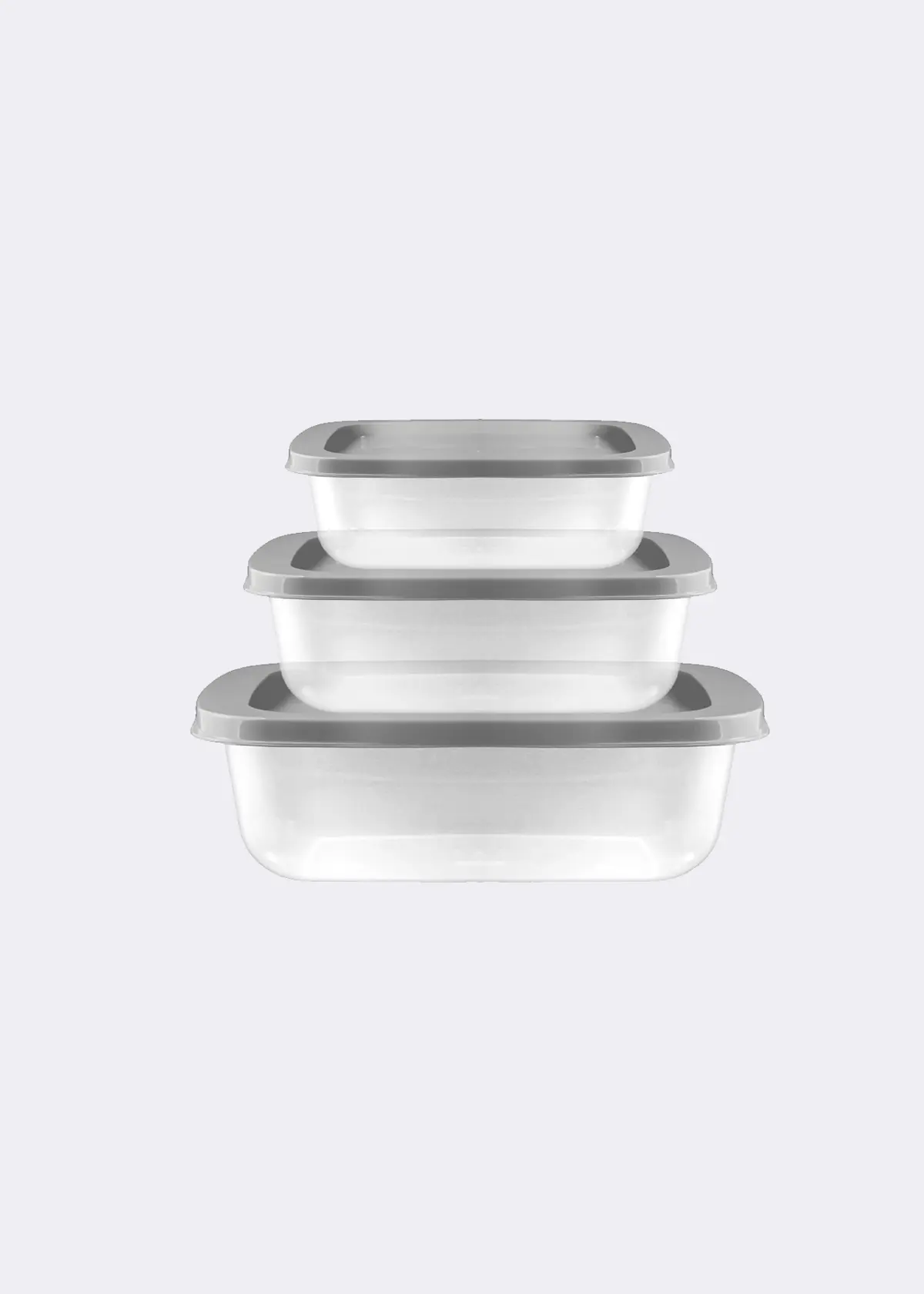 A photo of Set of 3 Nestable Containers