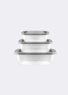 Set of 3 Nestable Containers