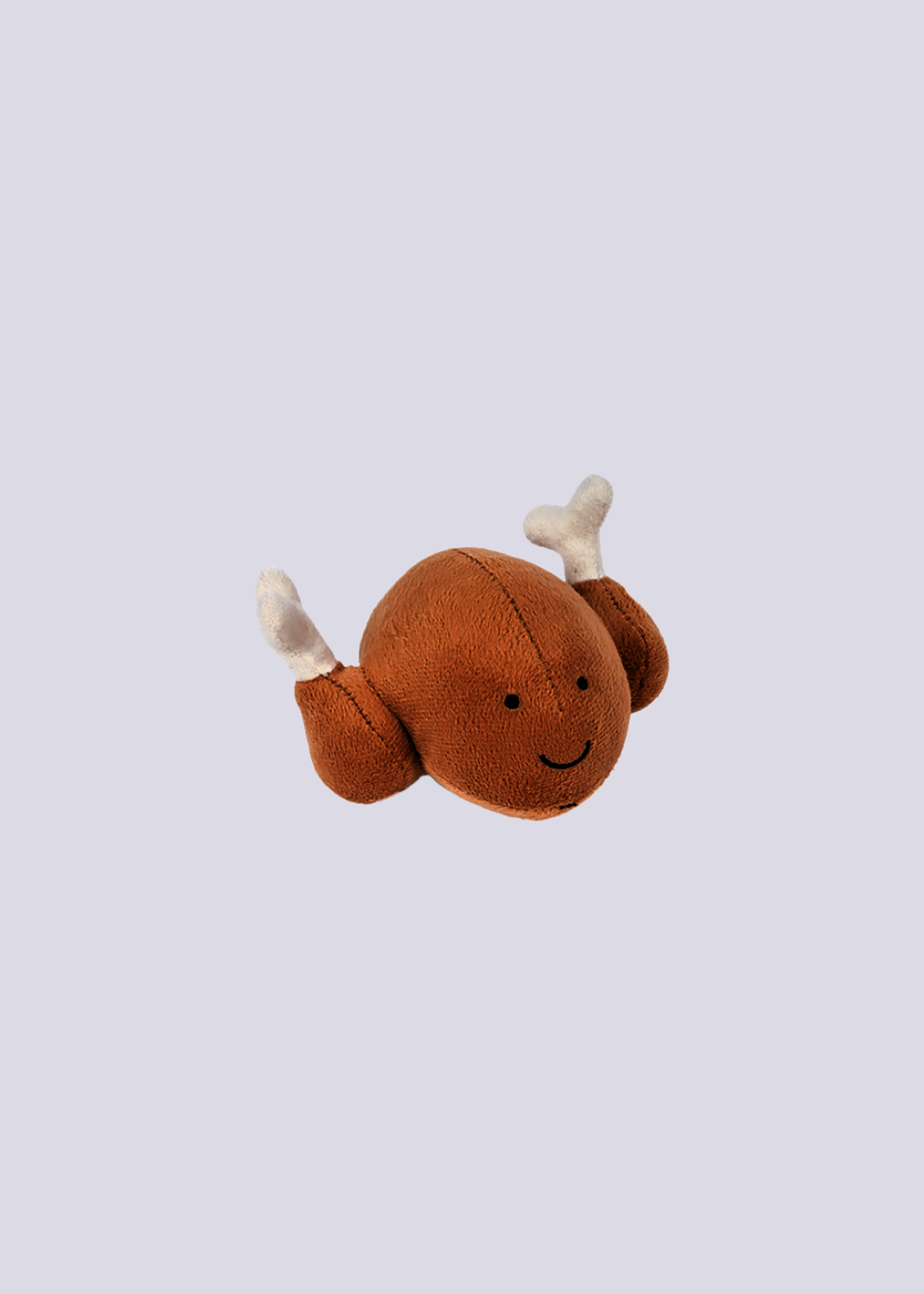 Foodie Faces Plush Roast Chicken Dog Toy