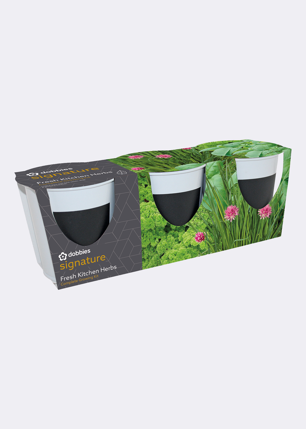 Dobbies Trio Herb Set With Chalk