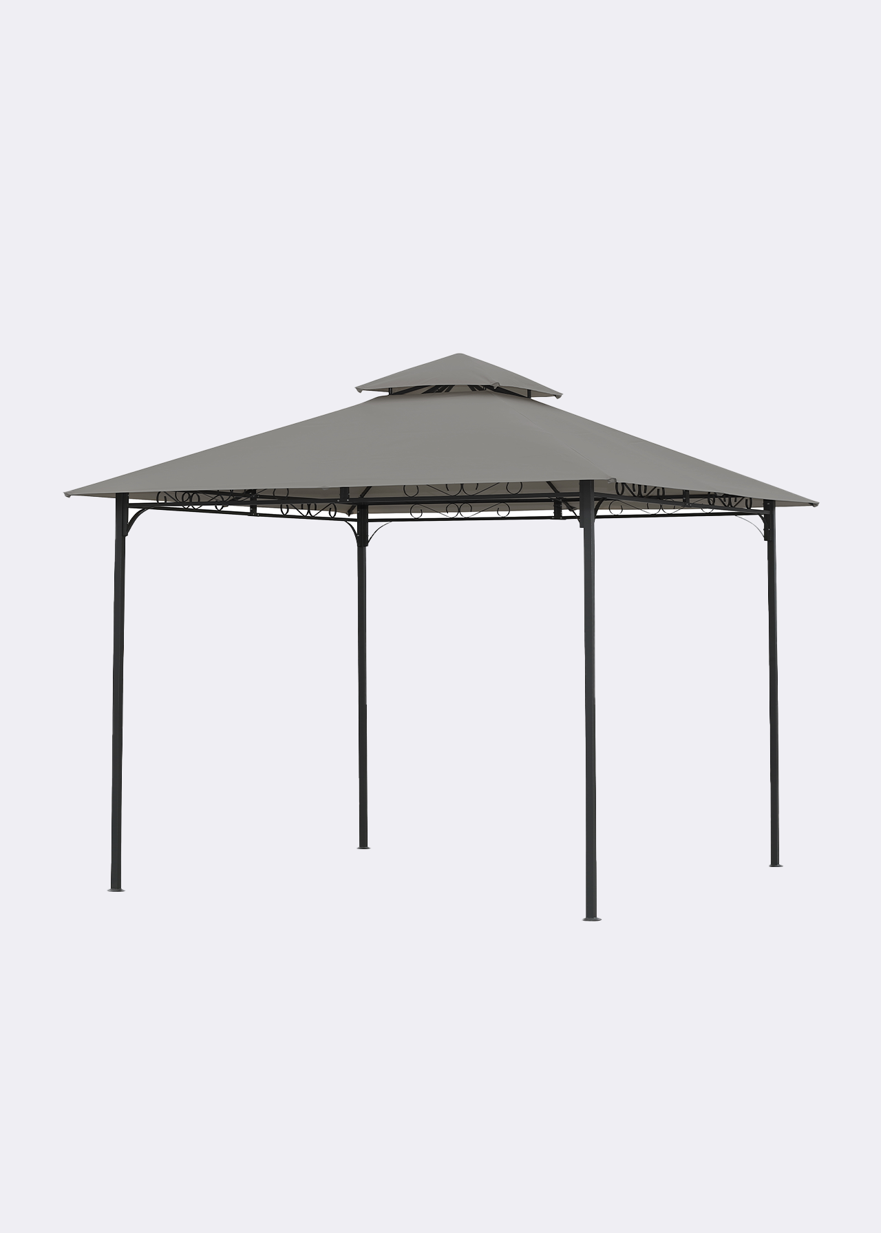 Metal 3x3m Gazebo Grey