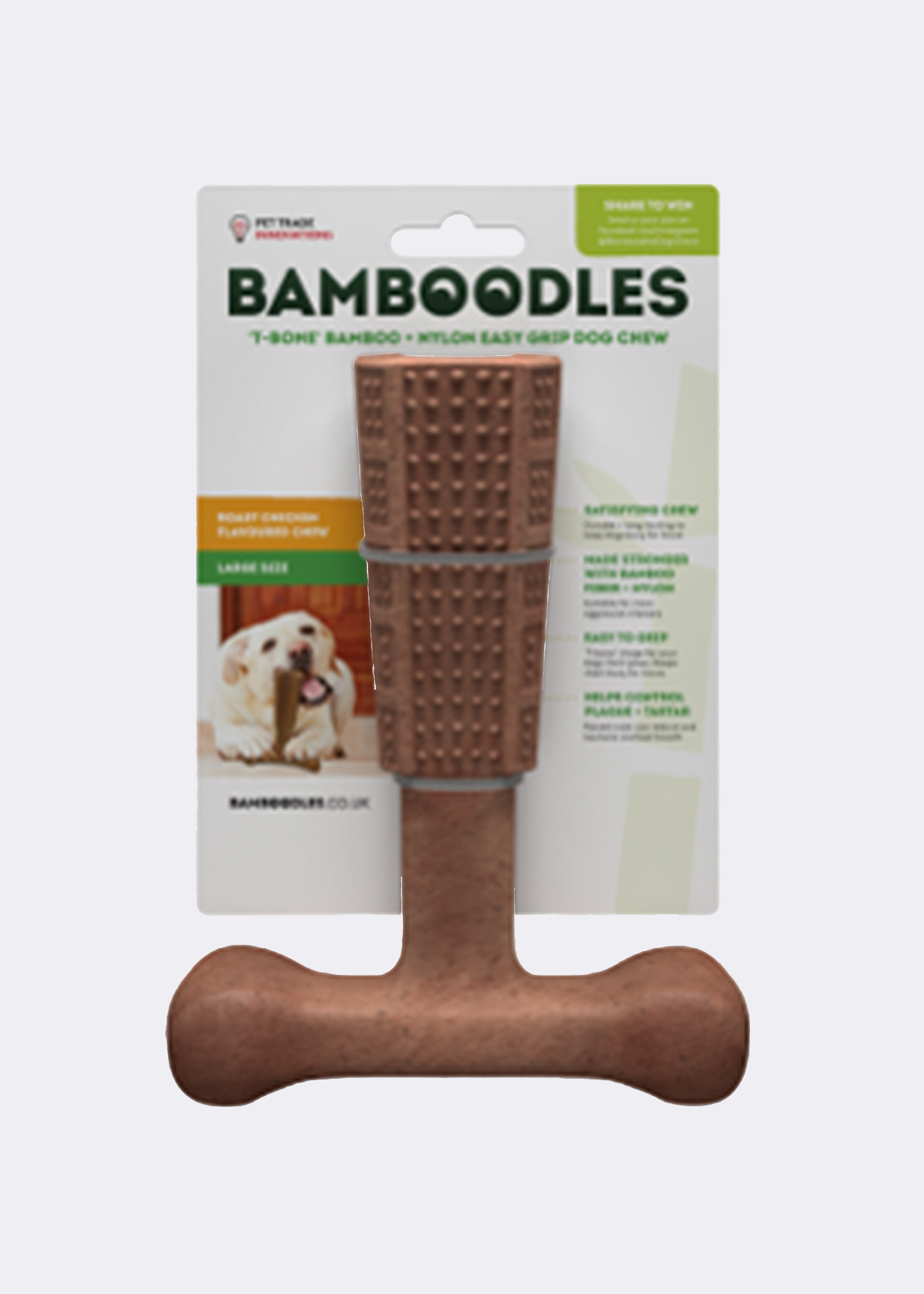 Bamboodles T-bone Chicken Flavour Chew Large
