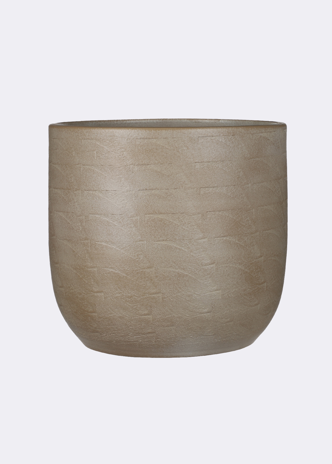 Nora Pot Round Taupe 25cm
