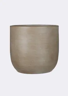 Nora Pot Round Taupe 25cm