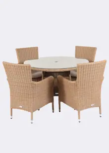 Malmo 4 Seat Outdoor Dining Set