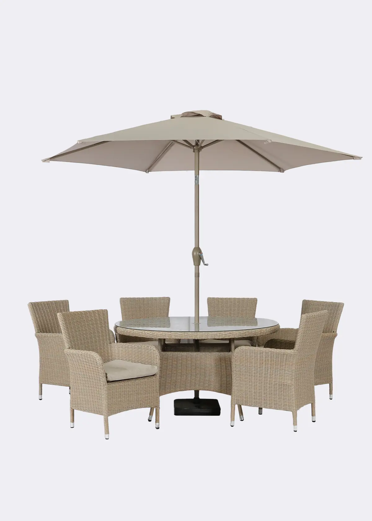 Malmo 6 Seat Outdoor Dining Set