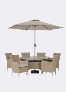 Malmo 6 Seat Outdoor Dining Set