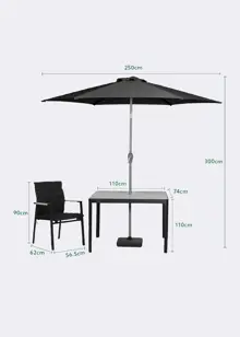 Boston 4 Seater Garden Dining Set