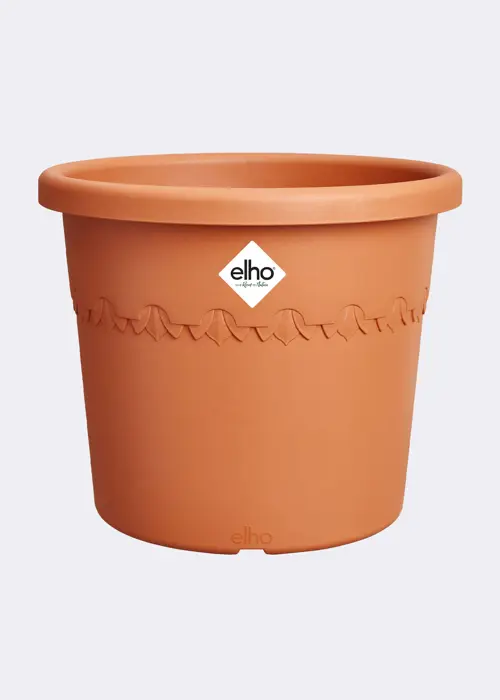 A photo of Elho Algarve Cilindro Pot 40cm Terra