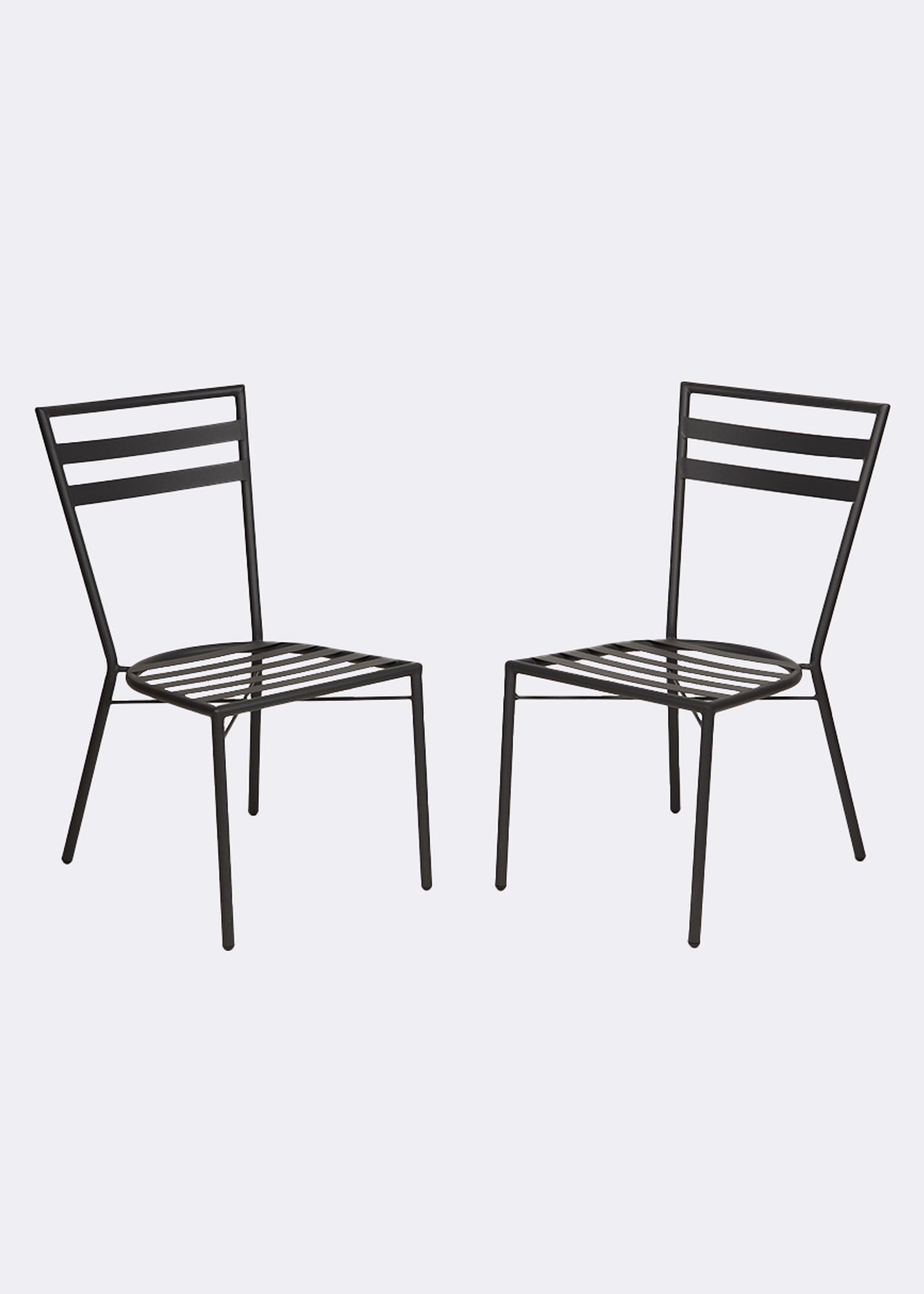 PACK OF 2 METAL CHAIRS
