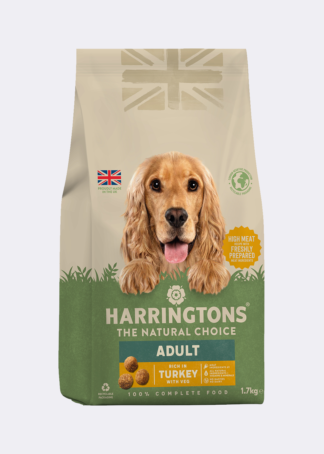 Harringtons complete turkey & veg dog food 1.7kg