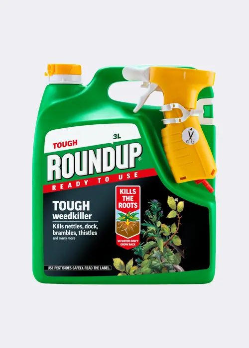 A photo of Roundup Tough Ready-To-Use Weedkiller 3L
