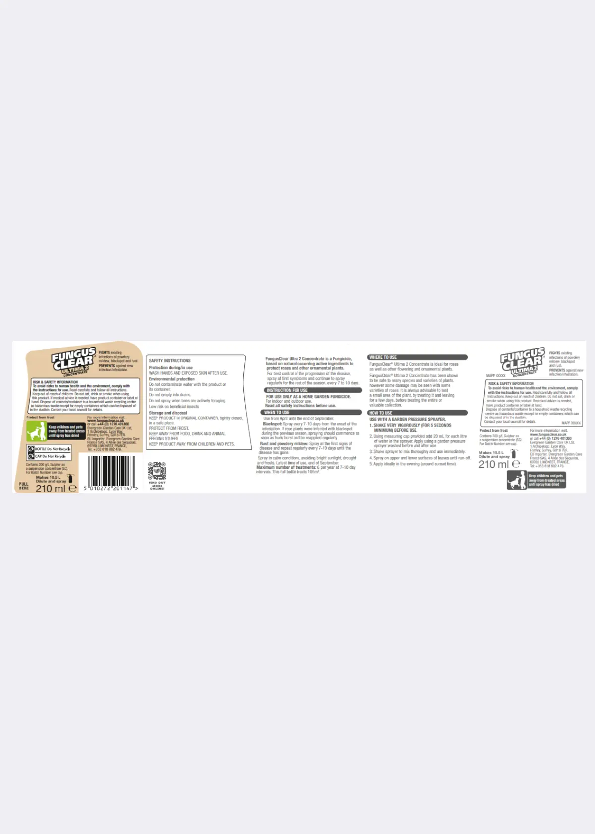 A photo of Fungusclear Ultimate2 Concentrate 210ml