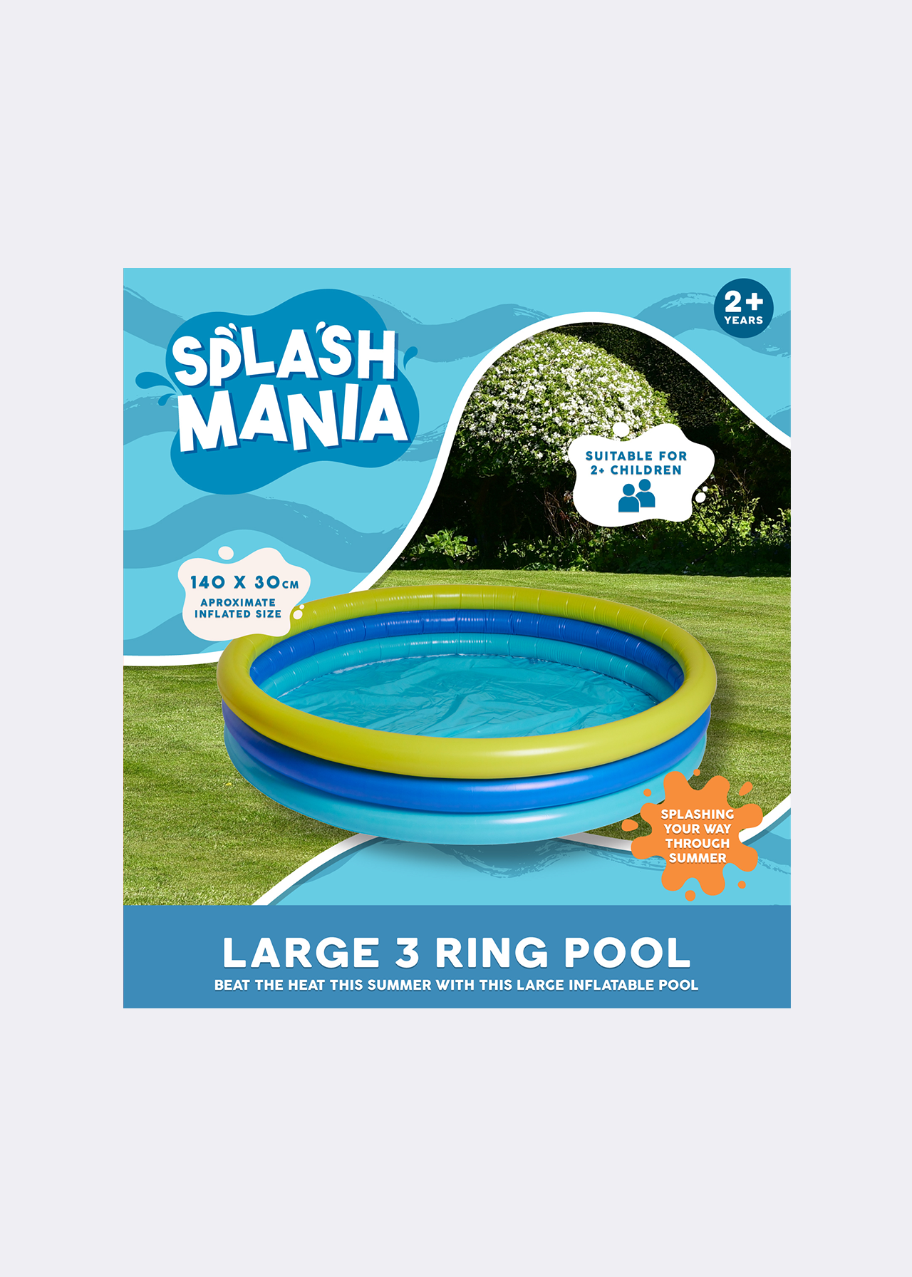 Splash Mania 3-Ring Paddling Pool