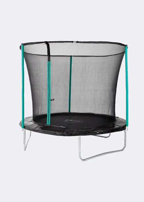 A photo of Plum® 10ft Fun Springsafe® Trampoline & Enclosure Turquoise