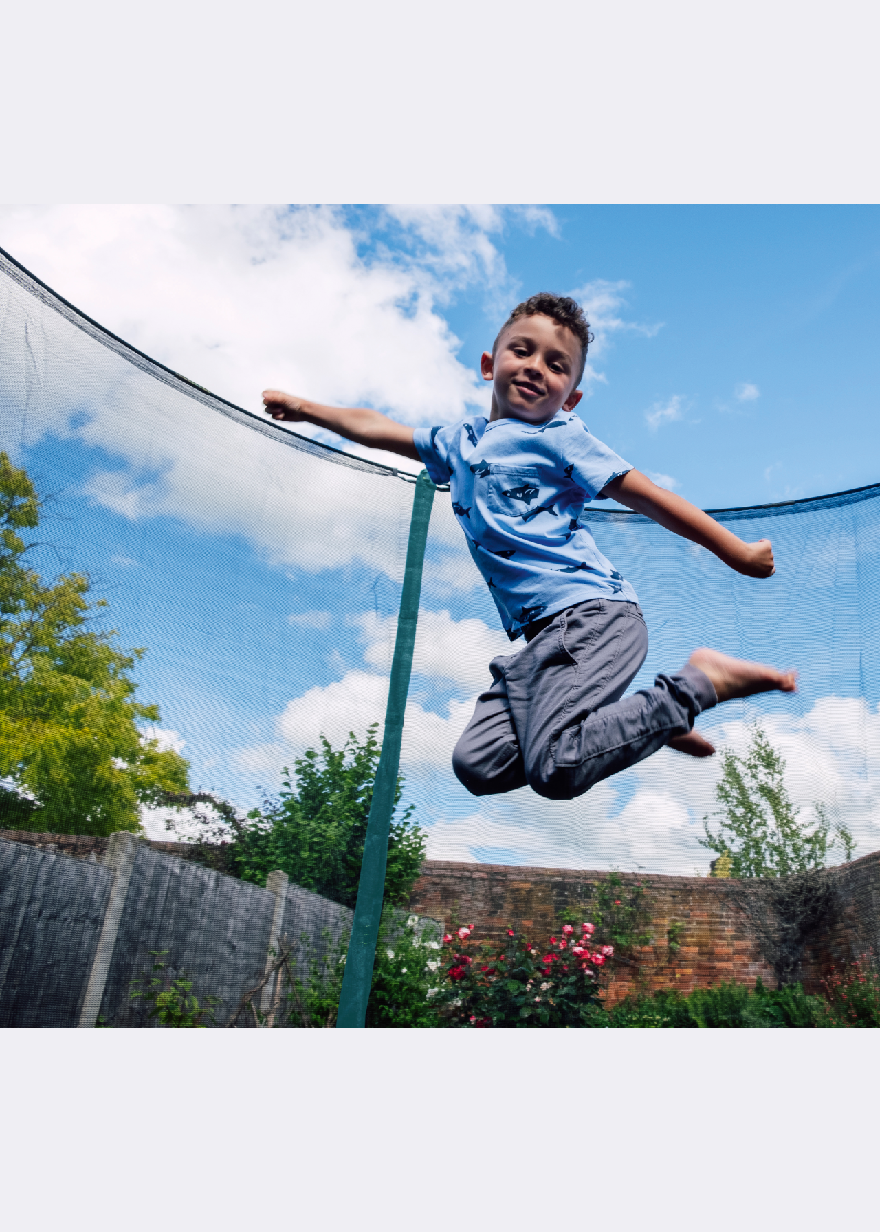 Plum® 10ft Fun Springsafe® Trampoline & Enclosure Turquoise