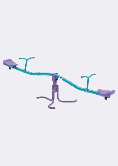 A photo of Plum® Rotating See Saw Purple & Teal