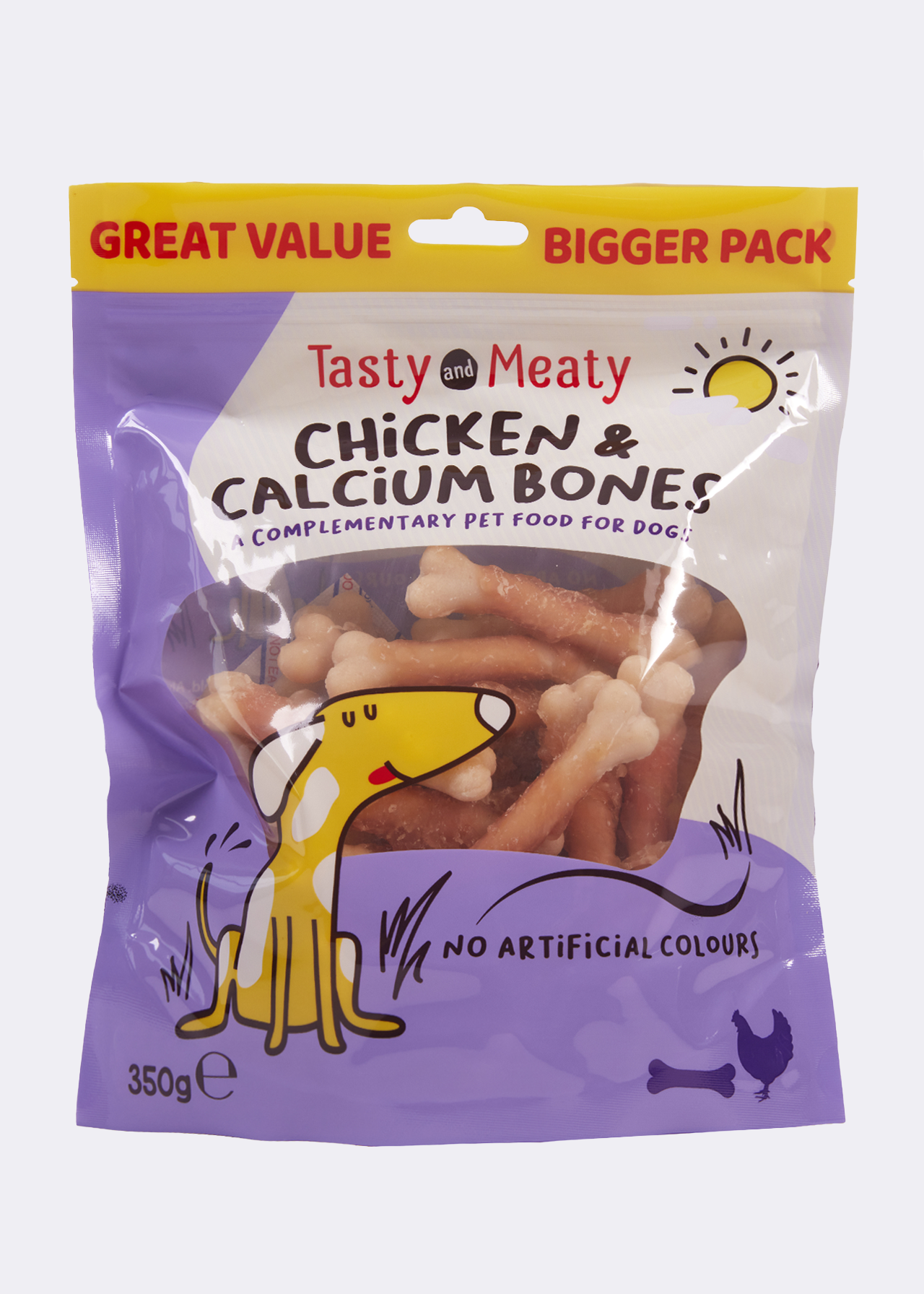 Tasty & Meaty Chicken & Calcium Bones 350g