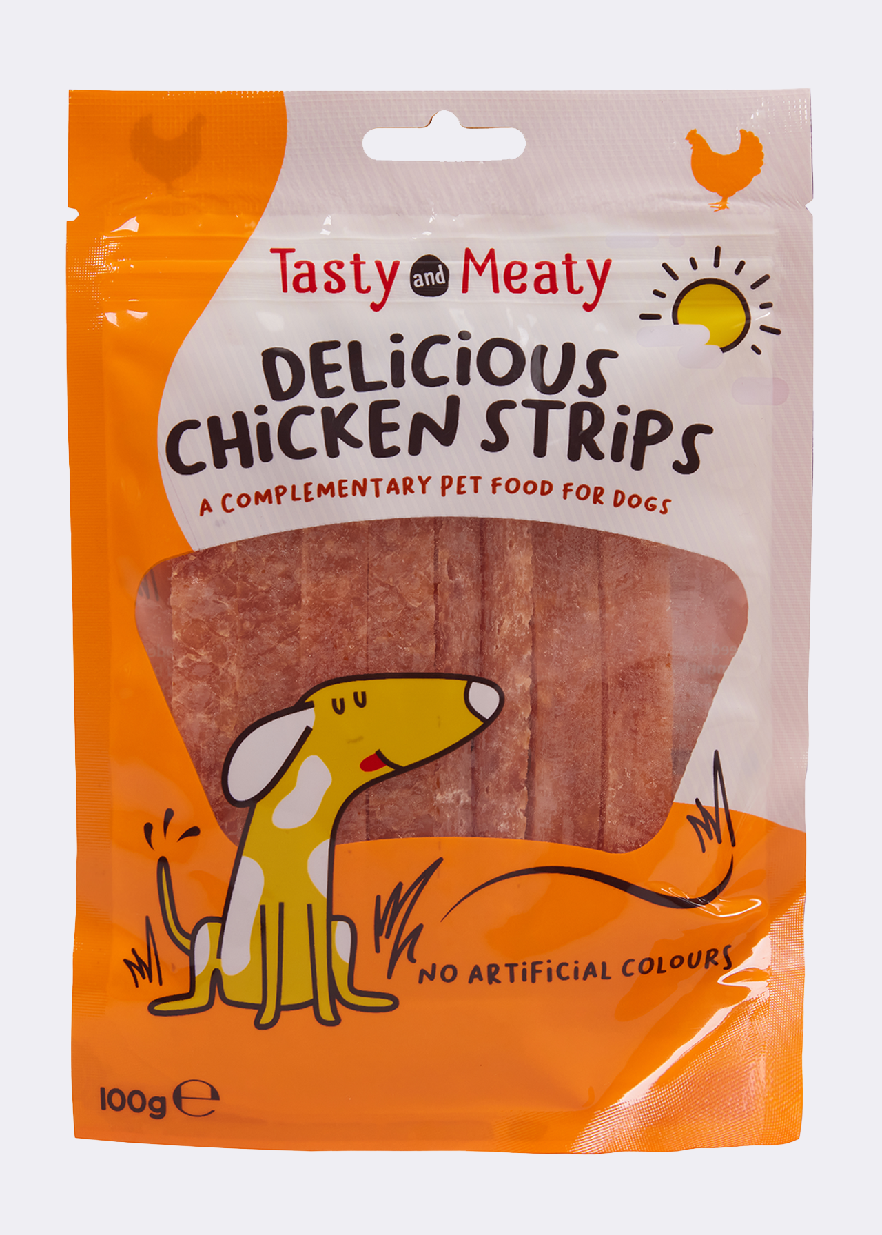 Tasty & Meaty Chicken Strips 100g