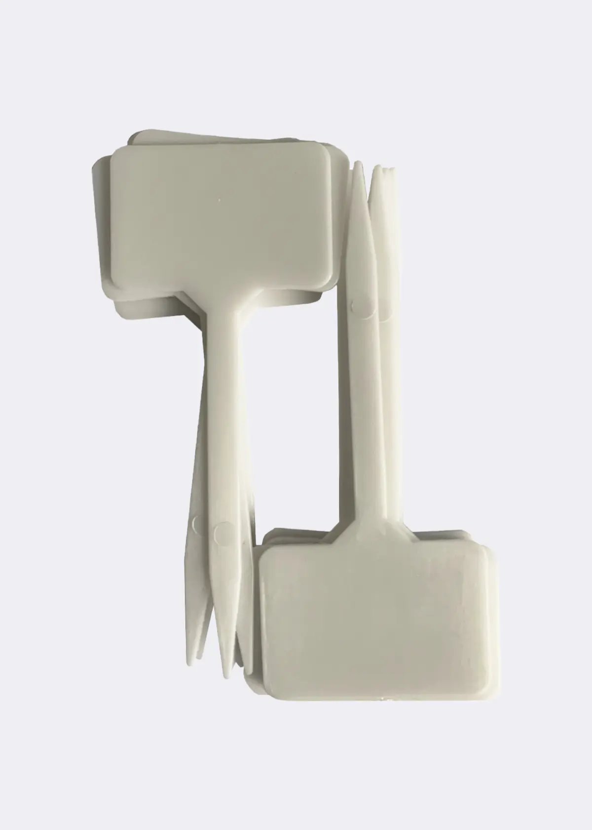 A photo of Pack of 20 White T Labels 10cm