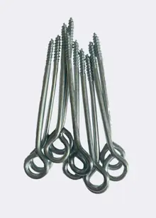 Pack of 10 Screw Vine Eyes 100mm