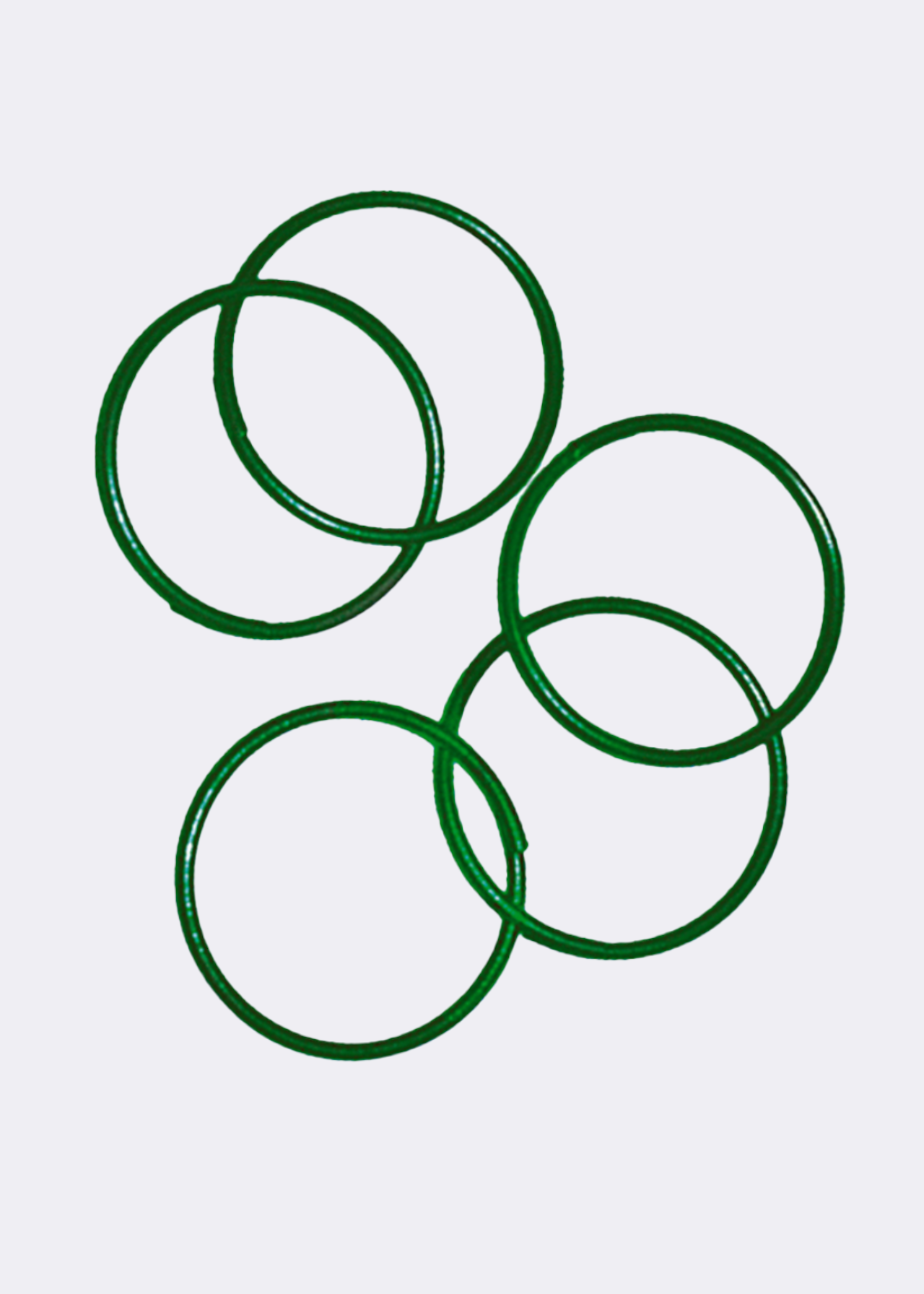 Pack of 50 Plant Rings Plastic Coated