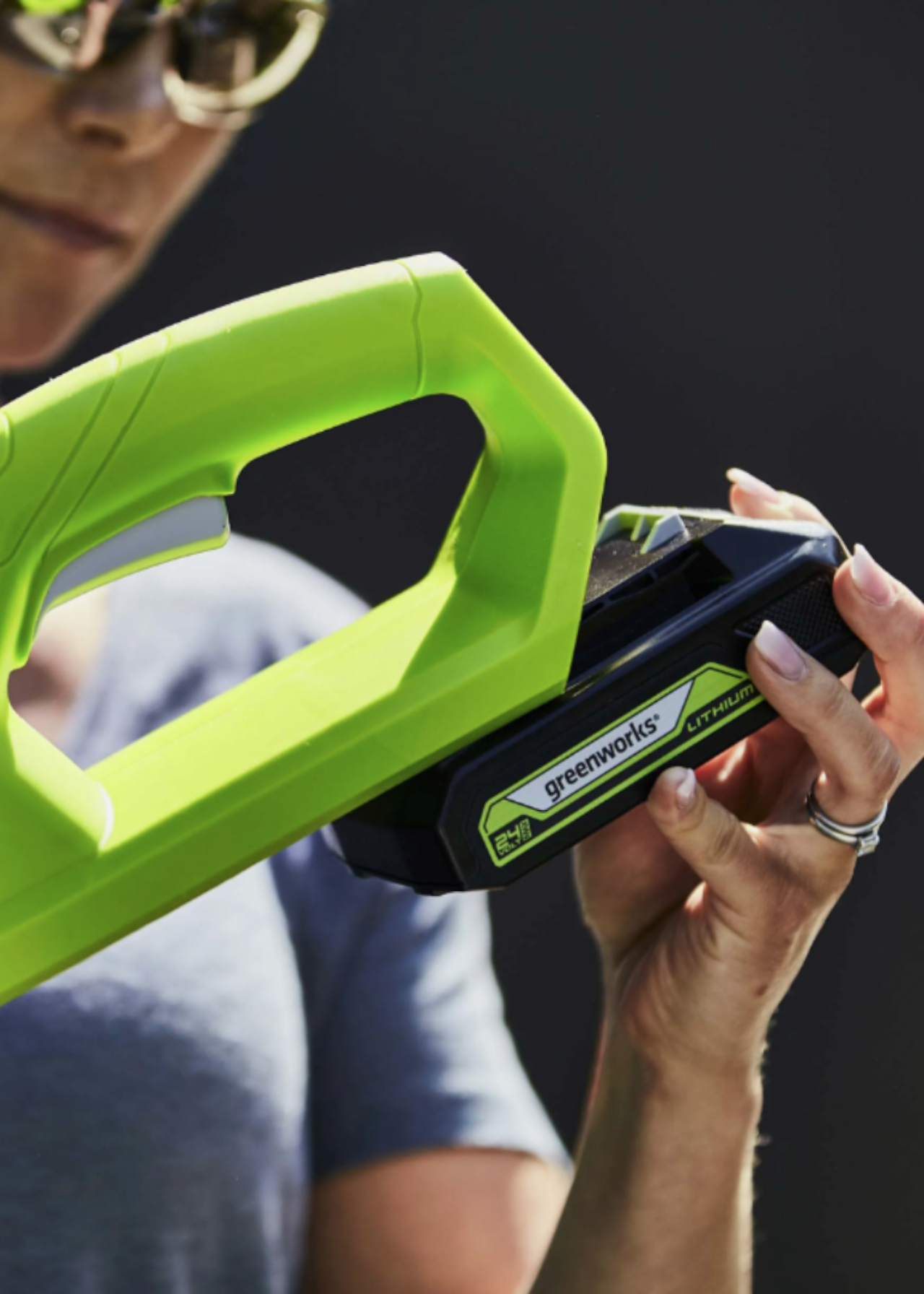 Greenworks Cordless Lawnmower & Line Trimmer Set Dobbies Garden Centres