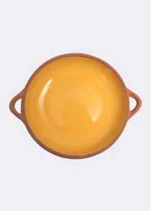 Sintra Large Glazed Terracotta Tapas Dish Ochre