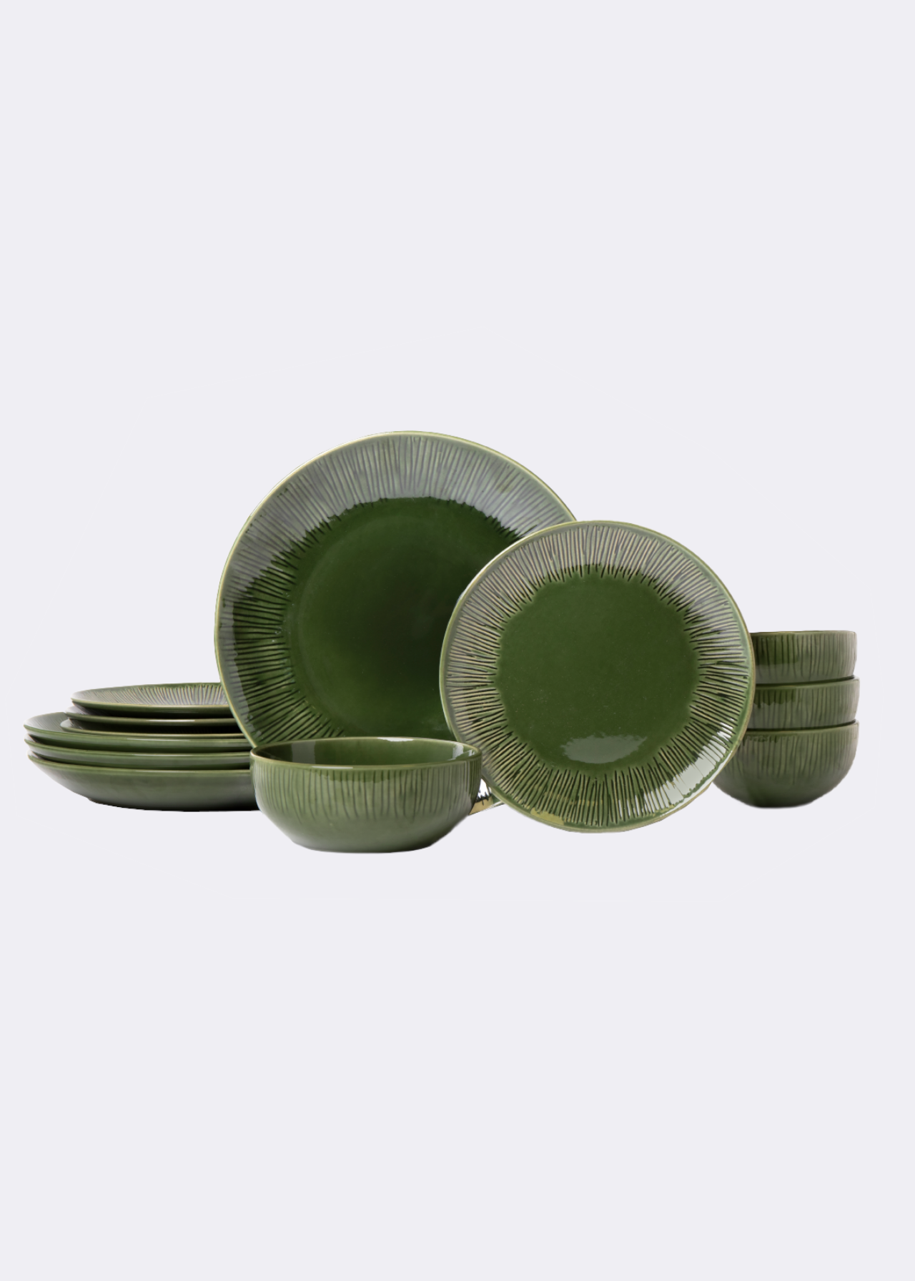 Jardin Stoneware 12 Piece Dinner Set